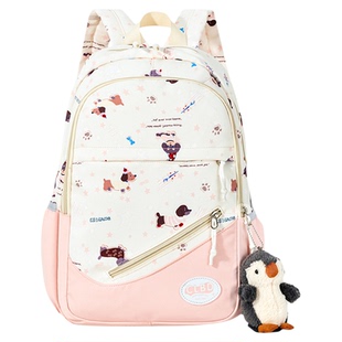新款小众韩系ins风小学生三到六年级书包女初中生高颜值双肩背包