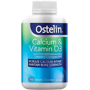 澳洲Ostelin奥斯特林钙片维生素中老年补钙片D3成人钙250片恐龙钙