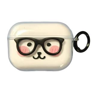 眼镜熊适用oppo encofree4耳机保护套air4pro保护壳encoair4i新声版耳机encox3套可爱encor4卡通encoclip软壳