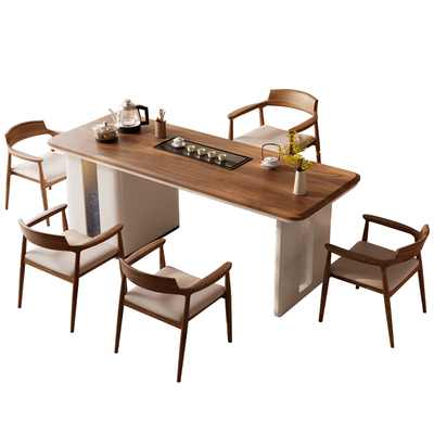 新中式实木茶桌椅组合