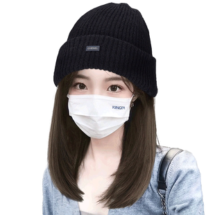 帽子假发一体女款2025冬季新款毛线针织帽假发女长发仿真发全头套