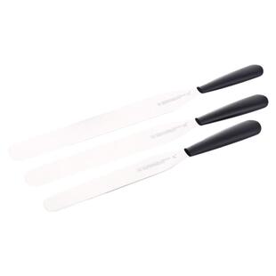 三能抹刀蛋糕奶油裱花抹平刀直角带刻度不锈钢刮刀脱模刀吻刀8寸