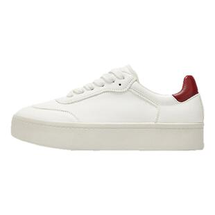 millies妙丽 2026春季新款圆头厚底增高经典款板鞋时尚休闲小白鞋