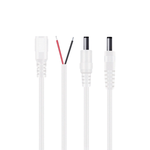 纯铜5.5*2.5DC公头延长线加厚母头电源线5521dc插头圆孔充电线12V