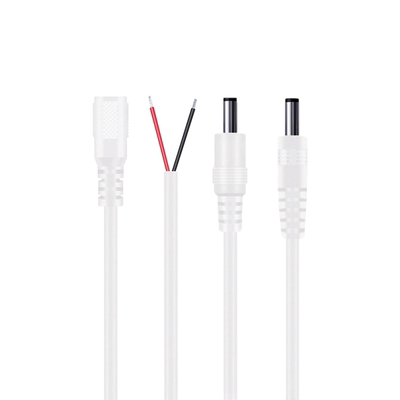 纯铜5.5*2.5DC公头延长线加厚母头电源线5521dc插头圆孔充电线12V