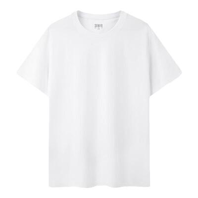 森马短袖T恤男夏季纯色简约半袖