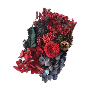 永生花干花材料包DIY相框贴画团扇浮游 团建活动花艺课手工花料包