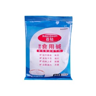 安琪百钻复合食用碱200g蒸包子馒头碱面清洁餐具碳酸钠纯碱粉家用