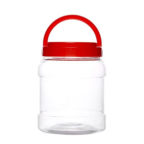三3斤蜂蜜瓶加厚两2五装专用瓶塑料蜜糖罐蜜蜂瓶子内盖透明密封罐