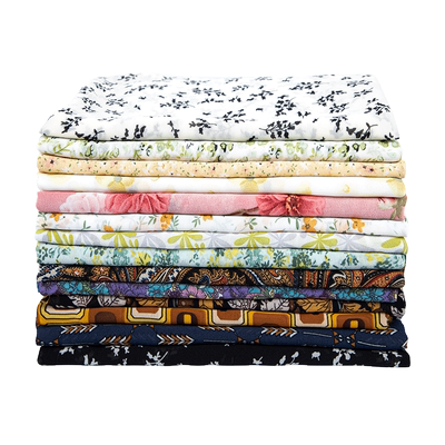 雪纺印花布料夏季面料