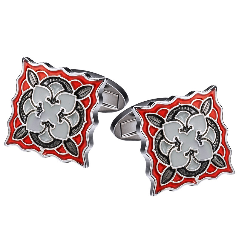 高档珐琅法式钉衬衫袖扣男士定制衬衣装饰袖口扣男袖钉 cufflinks