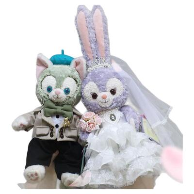杰拉多尼西装S星黛露婚纱礼服着替结婚压床娃娃一对新婚领证礼
