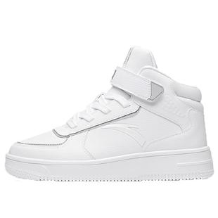 安踏童鞋儿童板鞋小白鞋2025秋冬新款男童高帮运动鞋大童休闲鞋子