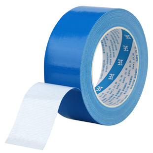 浅蓝色布基胶带无痕地毯封边专用地板瓷砖保护膜地膜固定胶纸蓝图纸胶带防水单面强力浅蓝色布基胶布装订胶带