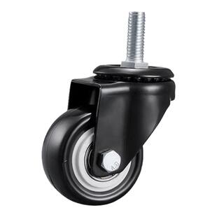 静音万向轮轮子丝杆脚轮 1.5寸2寸3寸万象轮轱辘手推车轮滑轮滚轮