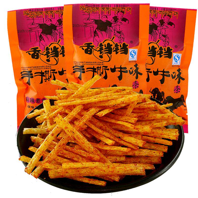 香铛铛酒鬼手撕牛肉味辣条麻辣牛五毛钱90后怀旧小零食儿时校园5