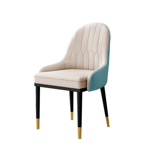 北欧风轻奢餐椅现代简约餐桌靠背椅洽谈美甲椅子家用餐厅北欧凳子