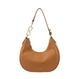 万里马半月腋下包女极简风单肩月牙包设计师款斜挎百搭通勤牛皮包