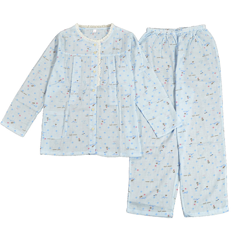 春夏秋季纱布全棉孕妇装哺乳服