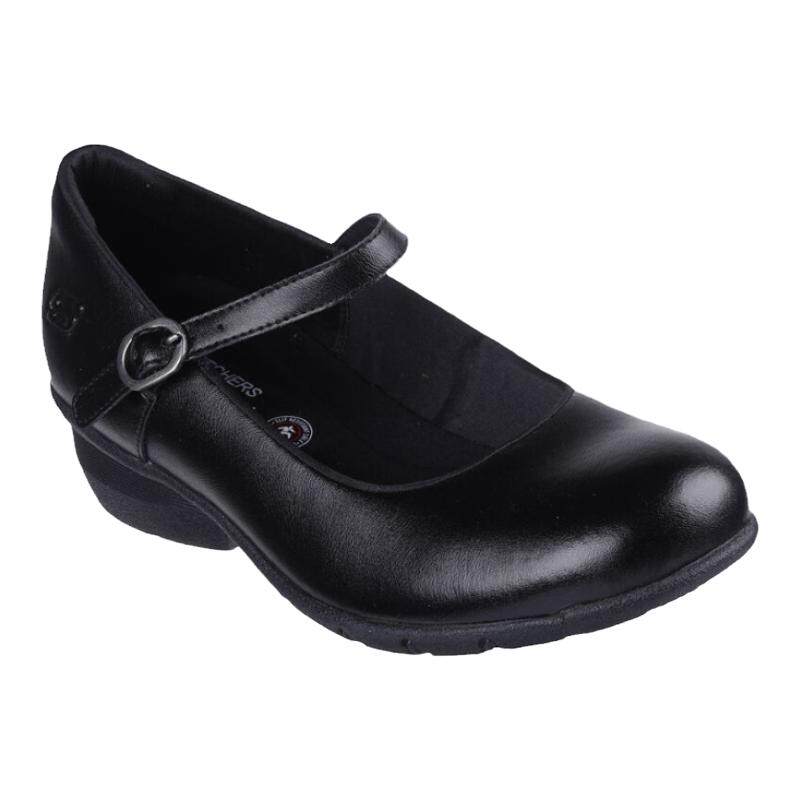 Skechers/斯凯奇女鞋玛丽珍单鞋高跟鞋一脚蹬皮鞋瓢鞋通勤夏季