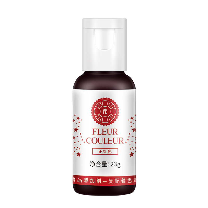 fc法采可食用色素烘焙食品级奶油蛋糕色素调色剂大红色白金黑色ac