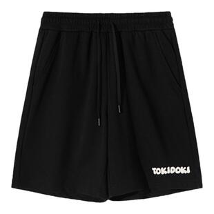 tokidoki新款休闲短裤男运动宽松夏季美式高街男女潮牌五分裤子