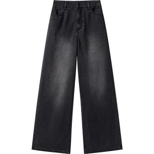 播商场同款阔腿牛仔裤女25春秋新款宽松bf慵懒风裤子BDS1KD1517