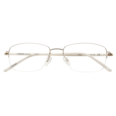 罗敦司得纯钛男半框近视眼镜架