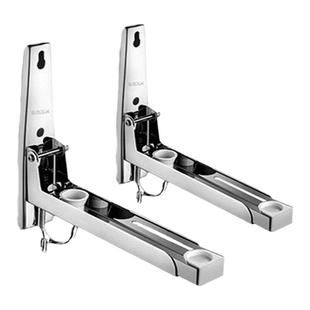 厨房加厚304不锈钢微波炉支架烤箱置物架子挂托架壁挂式伸缩墙架