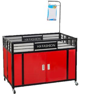 加厚超市促销台堆头展示架折叠花车甩货车商场促销车摆摊车货架