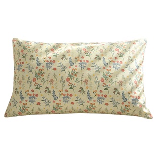 YU-蓝星花纯棉全棉枕套一对装枕芯内胆套单个宿舍48cmx74cm枕头套