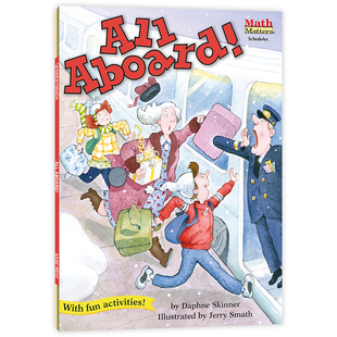数学帮帮忙：上车喽！ Math Matters: All Aboard!美国原版 小学数学启蒙 数学基础 数学故事 科普 好品德 好习惯 正版