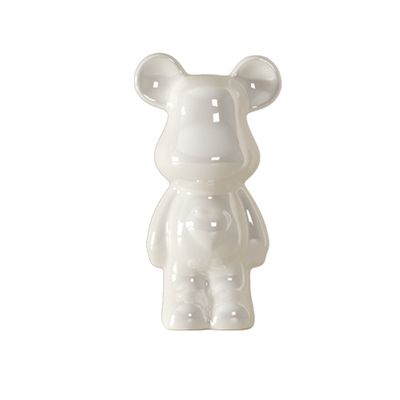 奶油风客厅暴力熊摆件