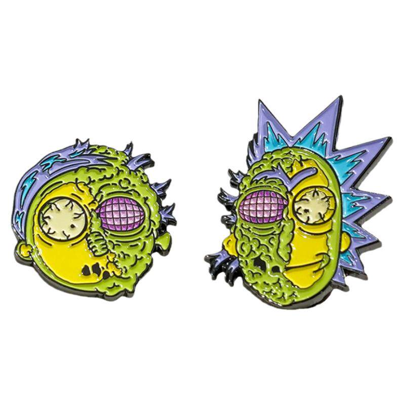 SoapStudio瑞克和莫蒂Rick and Morty合金徽章AB款潮玩周边