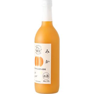 白鹤柑橘酒利口酒100%日本温州蜜柑清甜果酒瓶装720ml原装进口