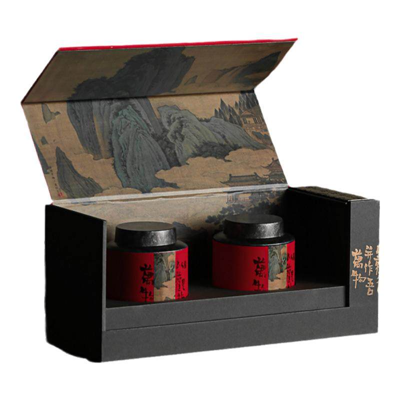 新款茶叶礼盒空纸盒普洱茶老白茶包装盒铁观音单丛红茶茶叶罐定制