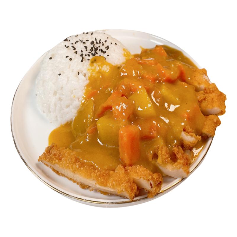 印度咖喱酱鸡排盖饭半成品