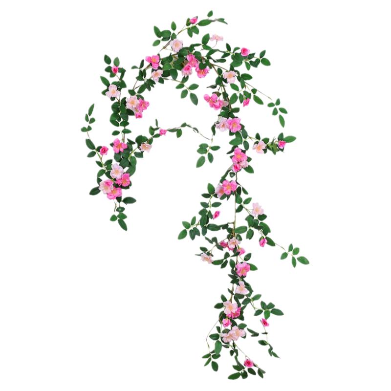 蔷薇花藤条仿真花假花藤蔓壁挂