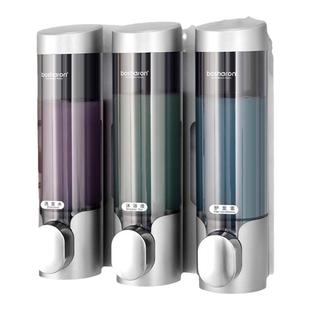 免打孔皂液器壁挂式酒店洗发水沐浴露洗手液挂壁器分装按压瓶盒子