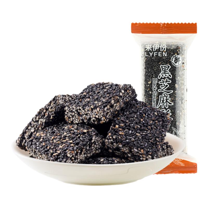 来伊份黑芝麻酥28g*10条传统糕点芝麻糖糕点心特产休闲零食小包装