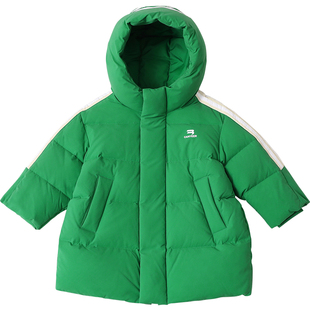 宝宝羽绒服中长款男童2024冬儿童装1-3-6-8岁女童羽绒服加厚23812