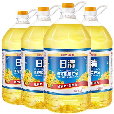 芥花油日清整箱4瓶油烟少清爽