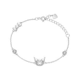 潮色绘x库洛米Kuromi纯银手链饰品新年礼物送女友女孩生日礼物