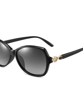 防紫外线高级感女偏光墨镜太阳镜