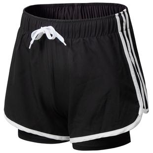 健身女孩运动短裤防走光宽松网红跑步夏季裙裤高腰休闲外穿瑜伽裤