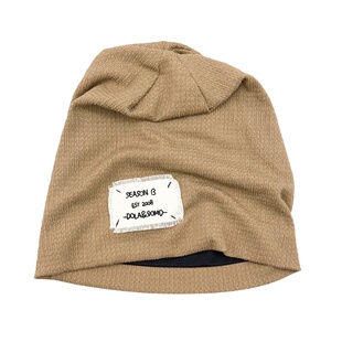 日系宽松大头围堆堆帽子女潮酷飒秋冬百搭显脸小月子包头针织冷帽