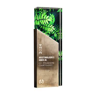 2024新款创意金属水晶奖杯定制