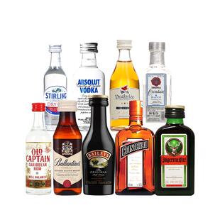【自营】网红便利店调酒基酒套装小瓶龙舌兰威士忌朗姆酒金酒酒伴