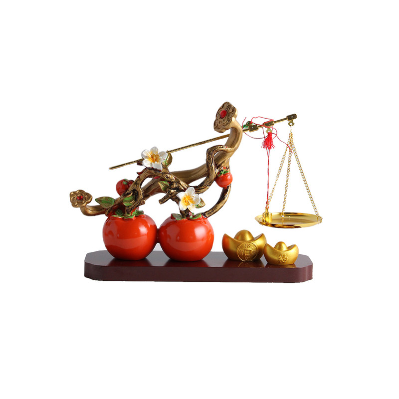 新中式送礼摆件葫芦柿子装饰摆设