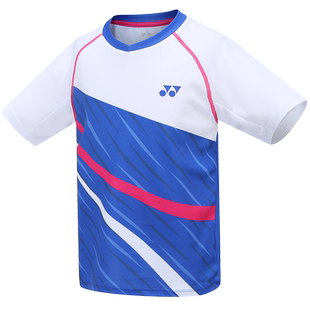 2025新款YONEX尤尼克斯羽毛球服儿童运动短袖青少年训练服速干T恤